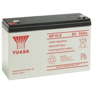 Batería 6v/10Ah Marca YUASA Modelo NP10-6
